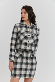 ENSEMBLE NOVIRA CARREAUX NOIR/BLANC