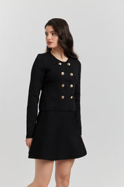 ENSEMBLE ORLISSA VESTE/GILET ET JUPE REGLISSE