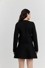 Charger le modèle 3D dans le visionneur de galerie, ENSEMBLE ORLISSA VESTE/GILET ET JUPE REGLISSE
