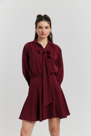 ROBE ANORAEL LAVALLIERE BORDEAUX