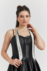 COLLIER PERLE FOULARD