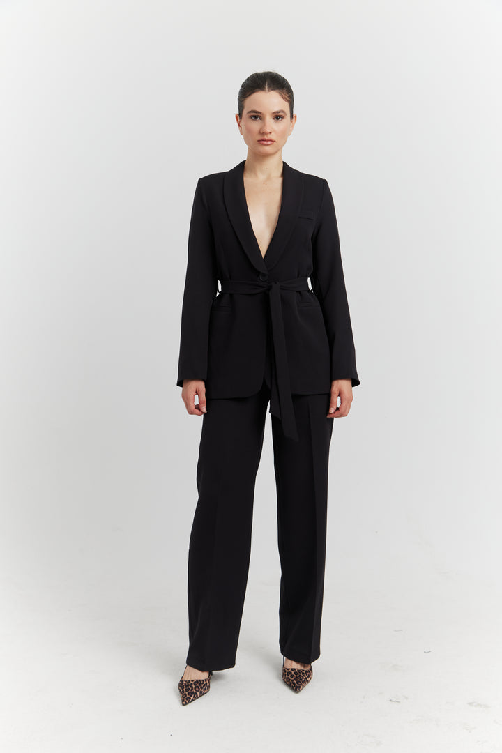 TAILLEUR VESTE ET PANTALON DARYN REGLISSE
