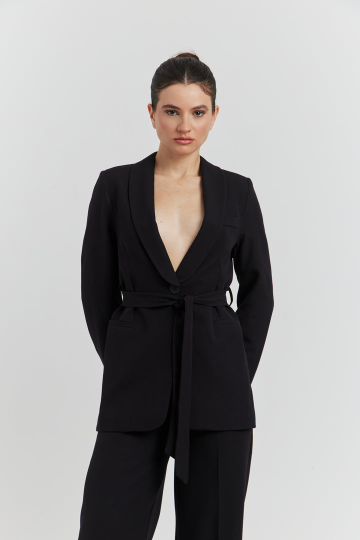 TAILLEUR VESTE ET PANTALON DARYN REGLISSE