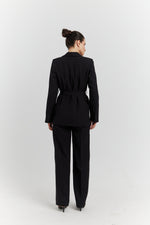 Charger le modèle 3D dans le visionneur de galerie, TAILLEUR VESTE ET PANTALON DARYN REGLISSE

