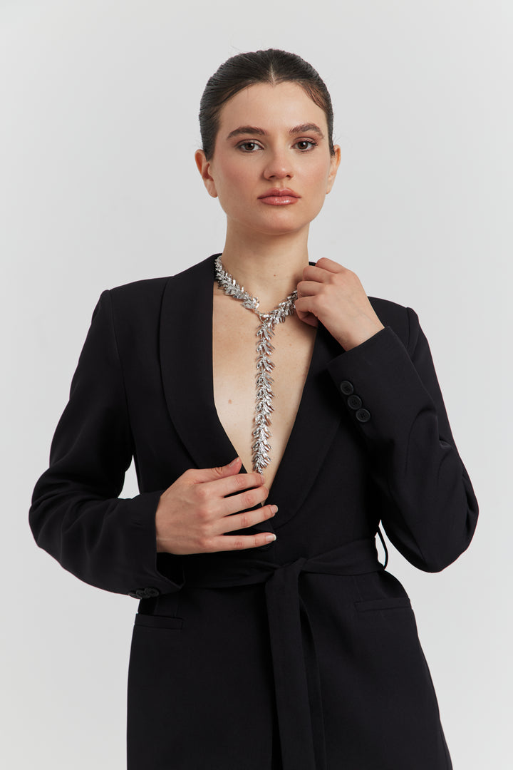 COLLIER ARGENTE DENTELE AELORYS