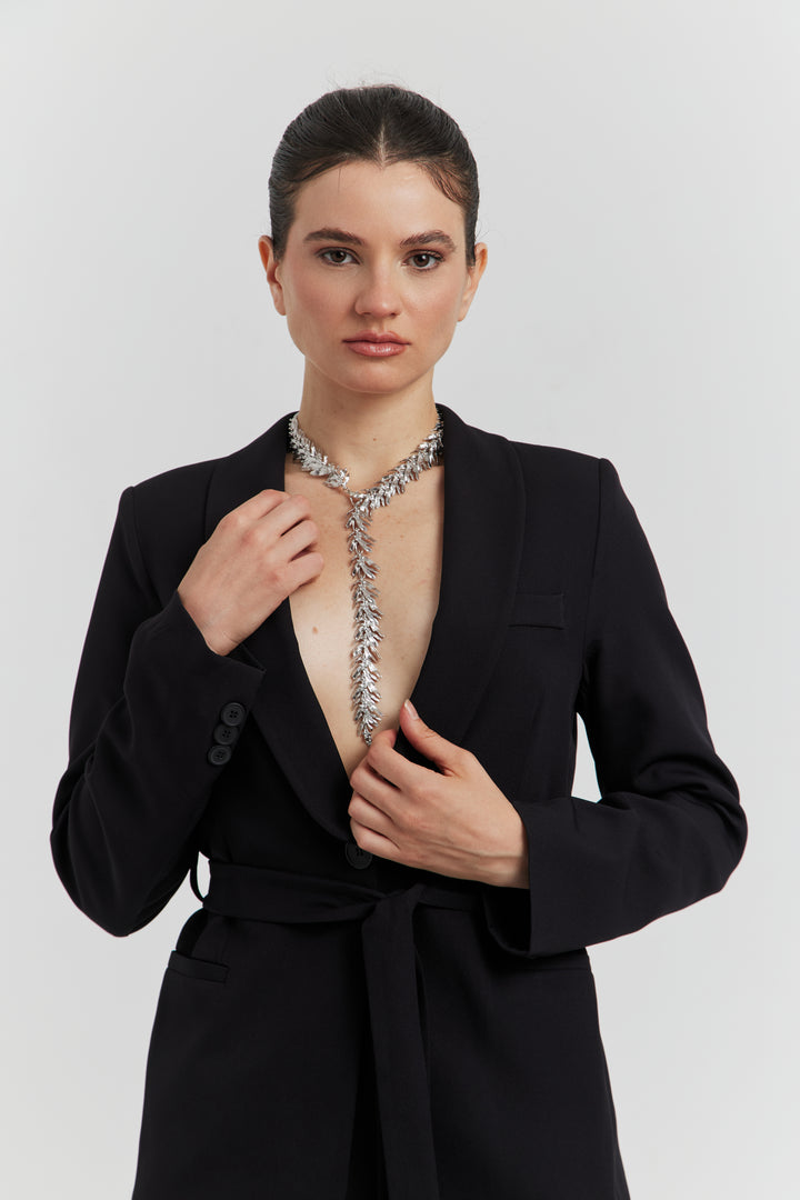 COLLIER ARGENTE DENTELE AELORYS
