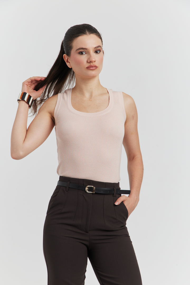 DEBARDEUR/PULL TRES SOYEUX VELORA POUDRE