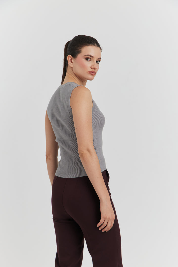 DEBARDEUR/PULL TRES SOYEUX VELORA ANTHRACITE