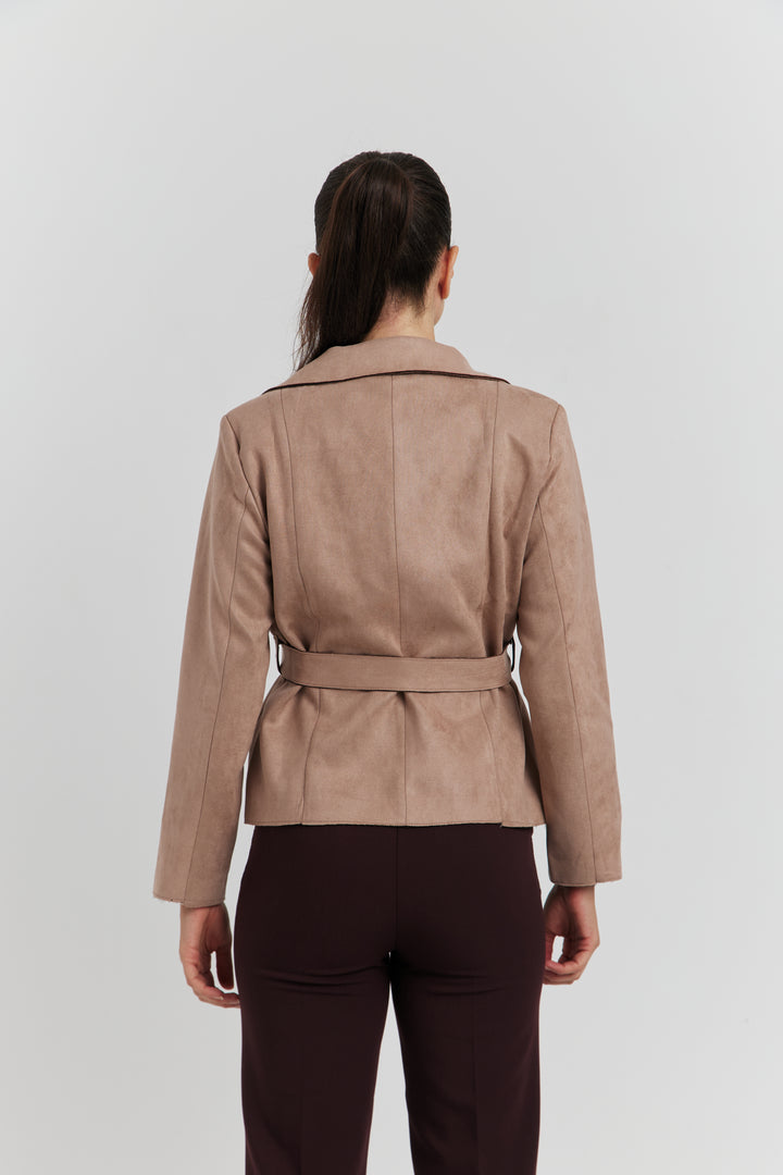 TRENCH COURT SUEDINE YARA VISON/TAUPE