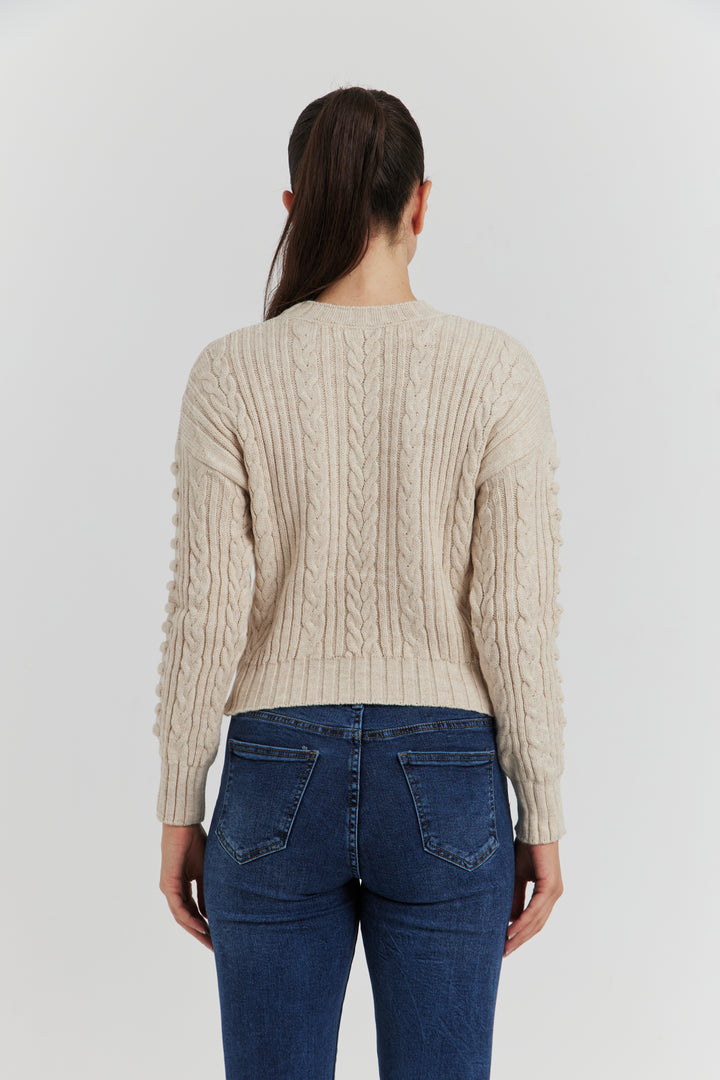 PULL FANTAISIE OZELIA CREME