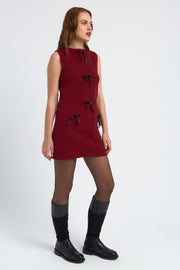 ROBE MAILLE ELISE BORDEAUX