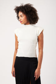 TOP MAILLE FEMME JACKIE ECRU