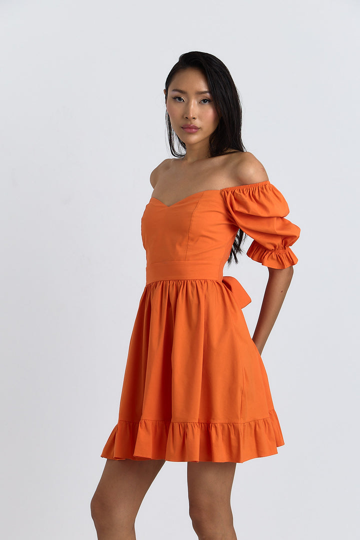 ROBE COEUR ELIOR ORANGE