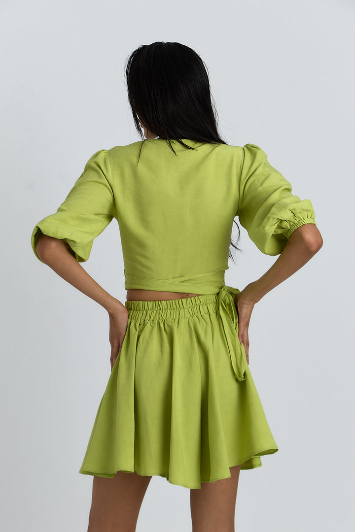ENSEMBLE LIVA VERT PISTACHE